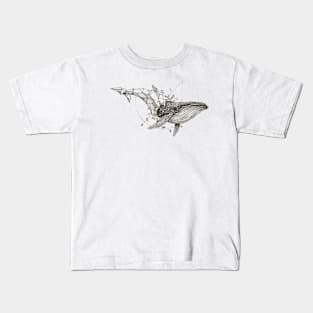 the blue whale Kids T-Shirt